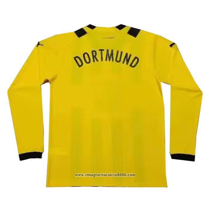 Maglia Borussia Dortmund Home Manica Lunga 2022 2023